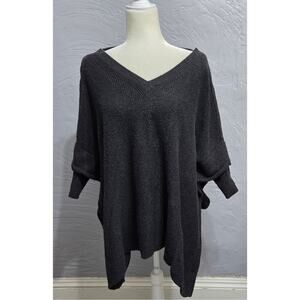 Simply Vera Vera Wang Grey Woman's Kimono Like Sweater Size Medium